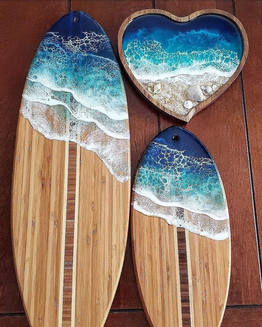 Made-to-Order Surfboard Serving Board