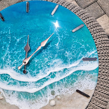 Load image into Gallery viewer, Rose Gold Accent Beach Clock
