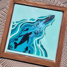 Load image into Gallery viewer, Enchanted Swimmer Layered Wood Wall Art
