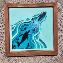 Load image into Gallery viewer, Enchanted Swimmer Layered Wood Wall Art
