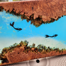 Load image into Gallery viewer, Maple Burl Mermaid Tray
