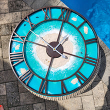 Load image into Gallery viewer, Tropical Island Clock - Ready to Ship
