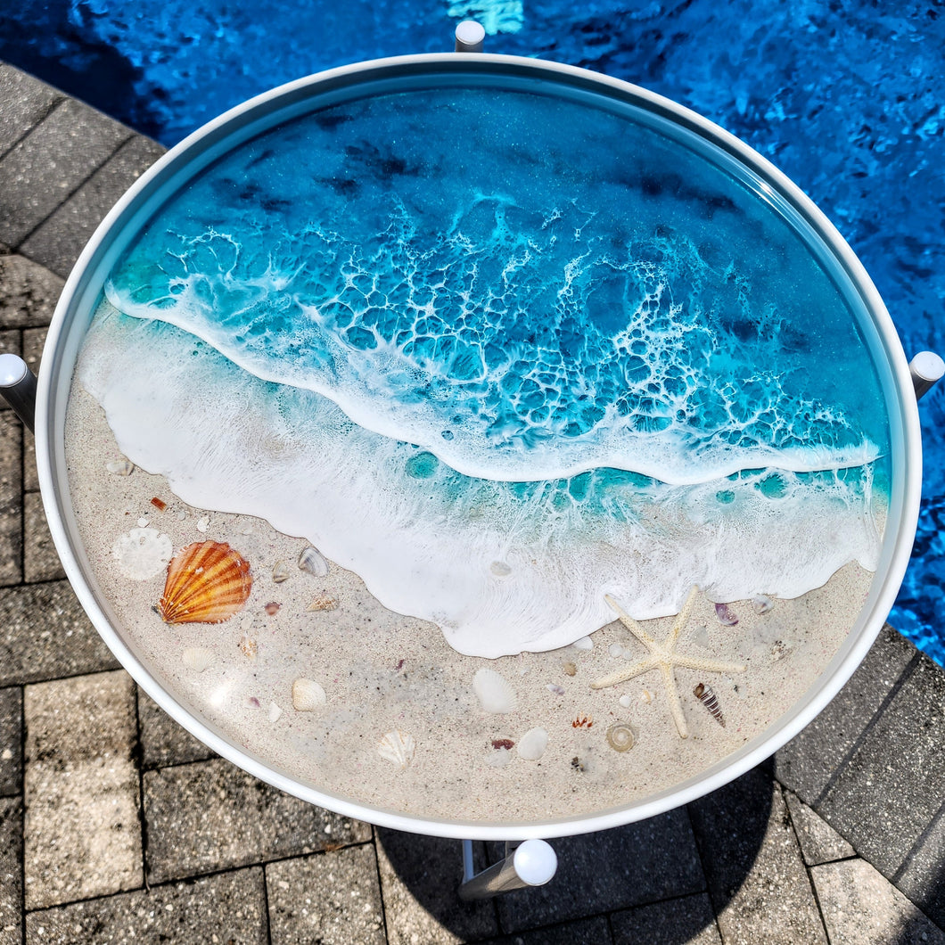 Gulf Shores Accent Table - Removable Tray Top