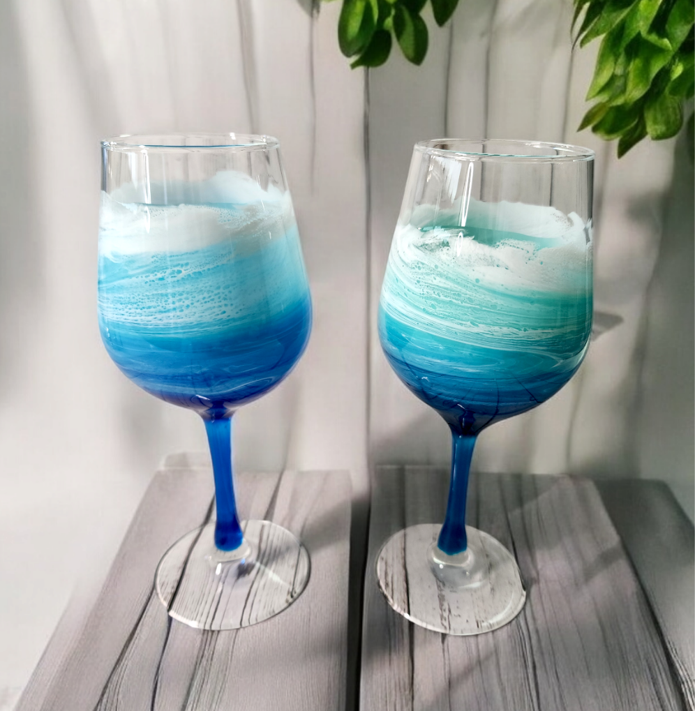 Wave Wine Glasses