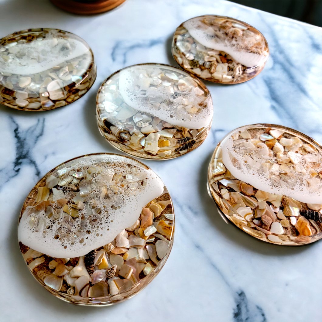 Shell Tide Pool Coasters