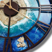 Load image into Gallery viewer, Deep Blue Island Clock
