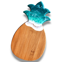 Load image into Gallery viewer, Pineapple Wave Serving Board - Turquoise
