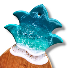 Load image into Gallery viewer, Pineapple Wave Serving Board - Turquoise
