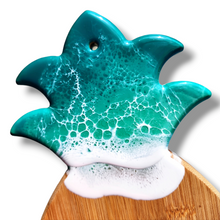 Load image into Gallery viewer, Pineapple Wave Serving Board - Turquoise
