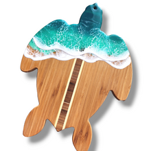 Load image into Gallery viewer, Turtle Wave Serving Board - Turquoise
