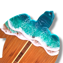 Load image into Gallery viewer, Turtle Wave Serving Board - Turquoise
