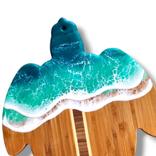 Load image into Gallery viewer, Turtle Wave Serving Board - Turquoise
