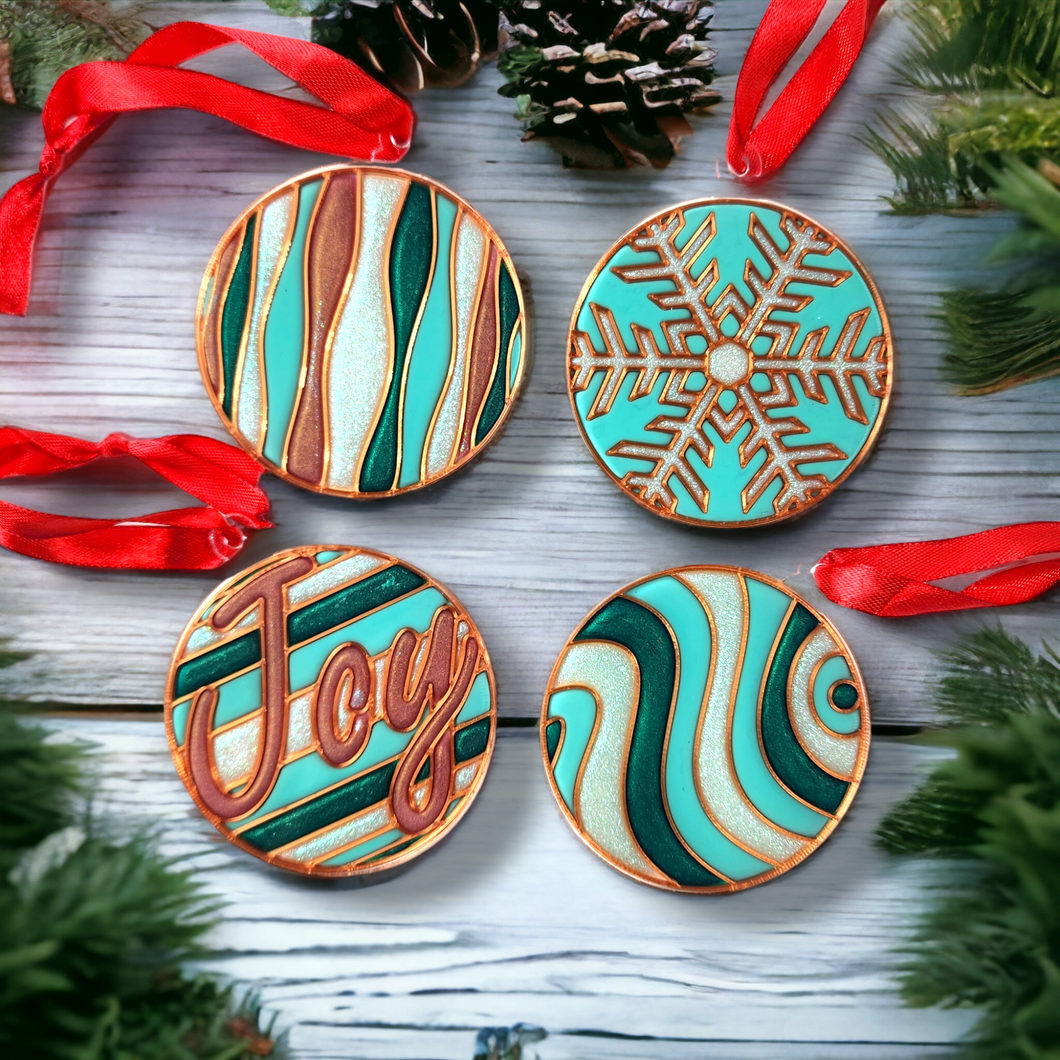 Green Christmas Ornament Bundle