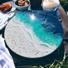 Load image into Gallery viewer, Terrazzo &amp; Turquoise Lazy Susan
