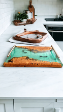 Load image into Gallery viewer, Maple Burl Mermaid Tray
