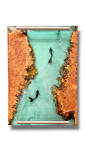 Load image into Gallery viewer, Maple Burl Mermaid Tray
