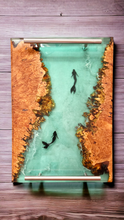 Load image into Gallery viewer, Maple Burl Mermaid Tray
