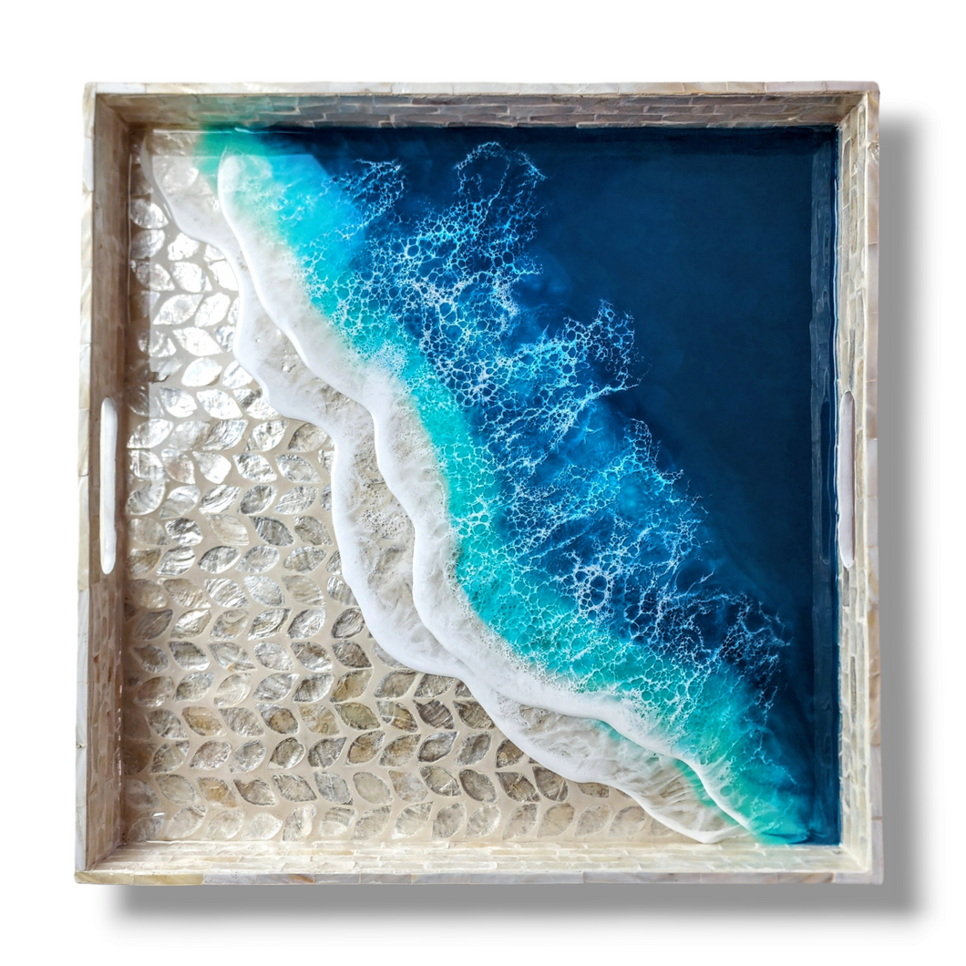 Gulf Waters Shell Inlay Tray