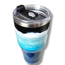 Load image into Gallery viewer, 20oz. Blue &amp; White Tumbler
