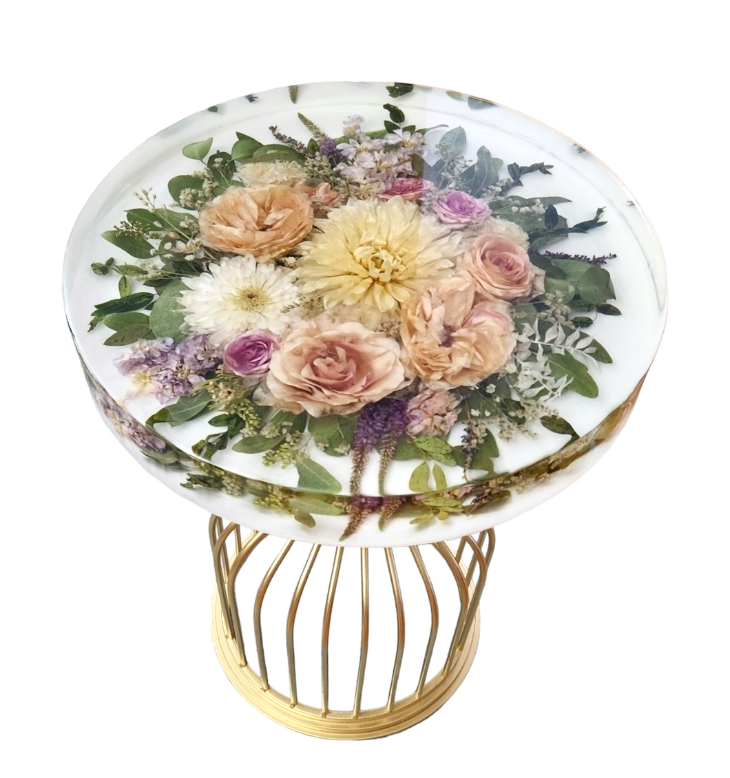 Garden Bouquet Birdcage Table