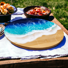 Load image into Gallery viewer, Tropical Waves Lazy Susan
