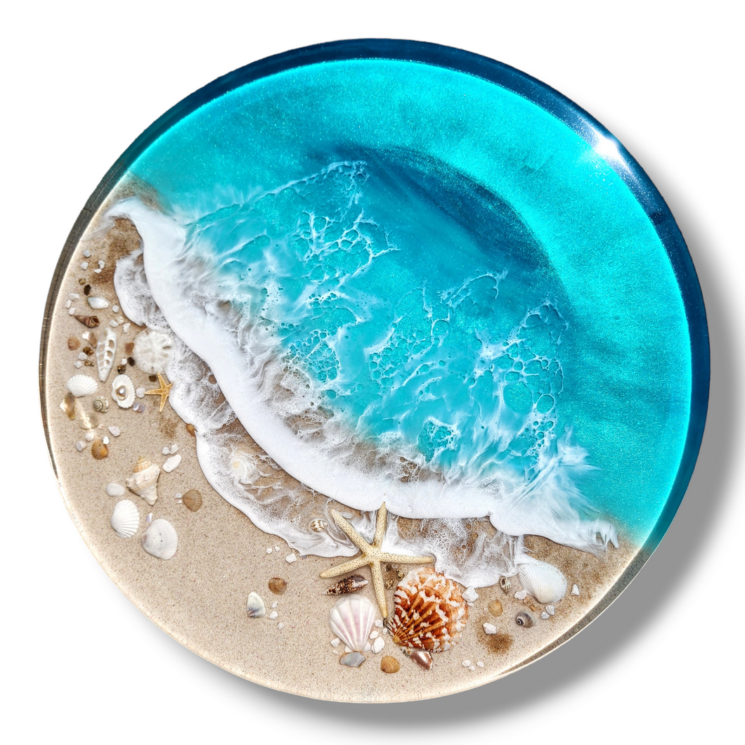 Turquoise Gulf Coast Beach Lazy Susan