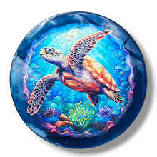 Load image into Gallery viewer, Sea Turtle Puzzle Lazy Susan
