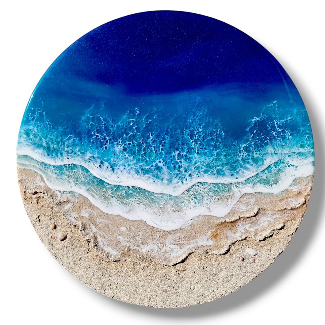 Round Wave Wall Art - 20 Inches Diameter