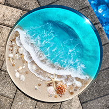 Load image into Gallery viewer, Turquoise Gulf Coast Beach Lazy Susan
