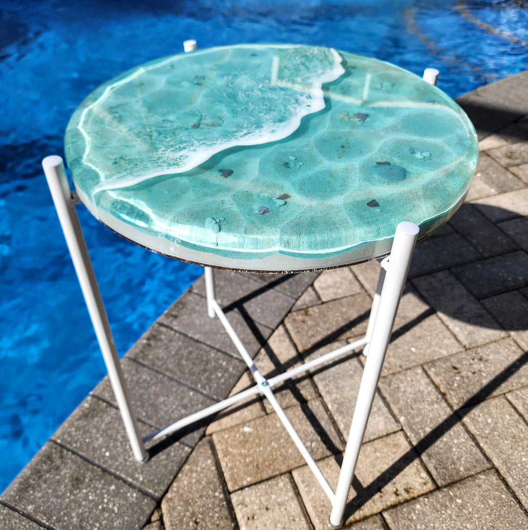 Custom Tide Pool Accent Table