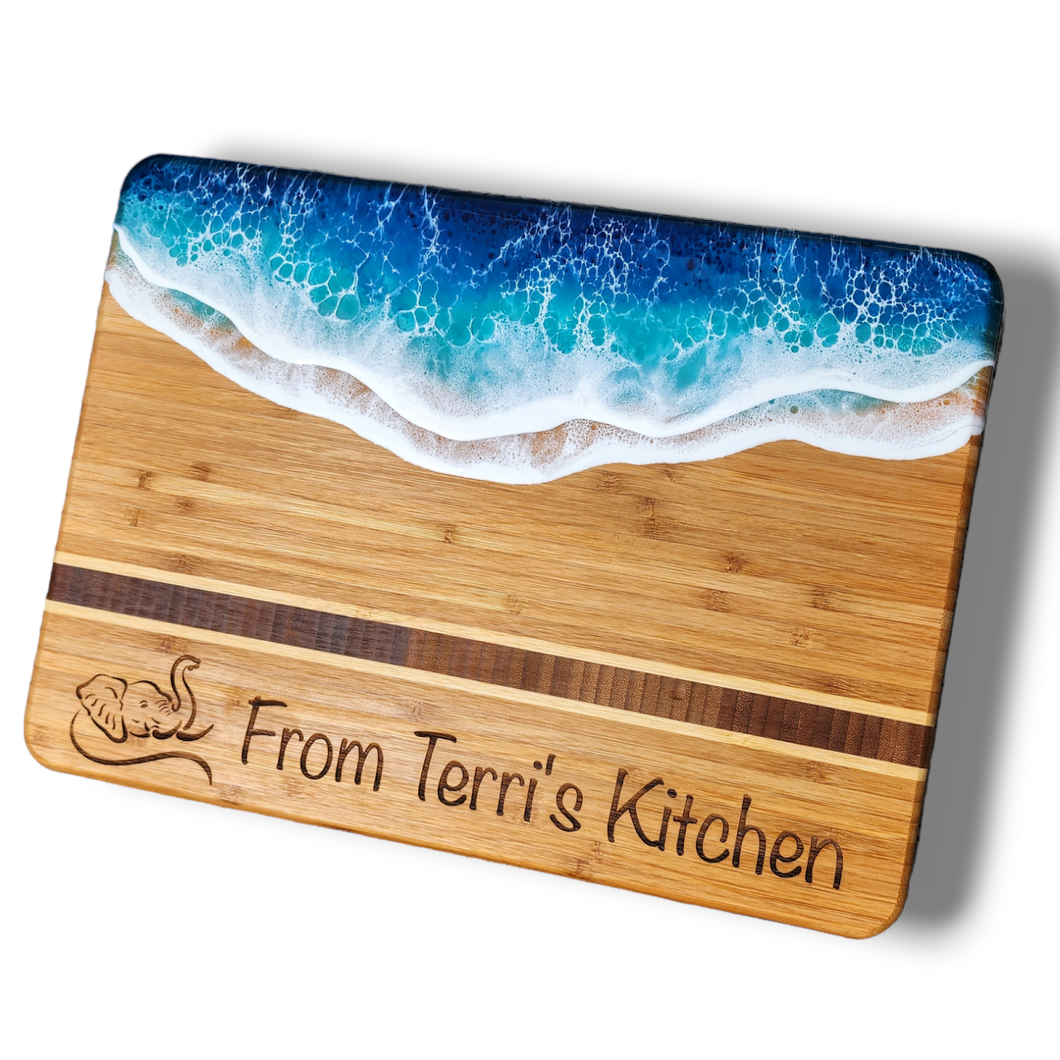 Made-to-Order Ocean Waves Serving Board