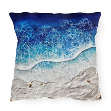 Load image into Gallery viewer, Deep Blue Beach Outdoor Pillows
