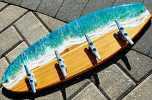 Load image into Gallery viewer, Made-to-Order Surfboard Wave Towel Rack
