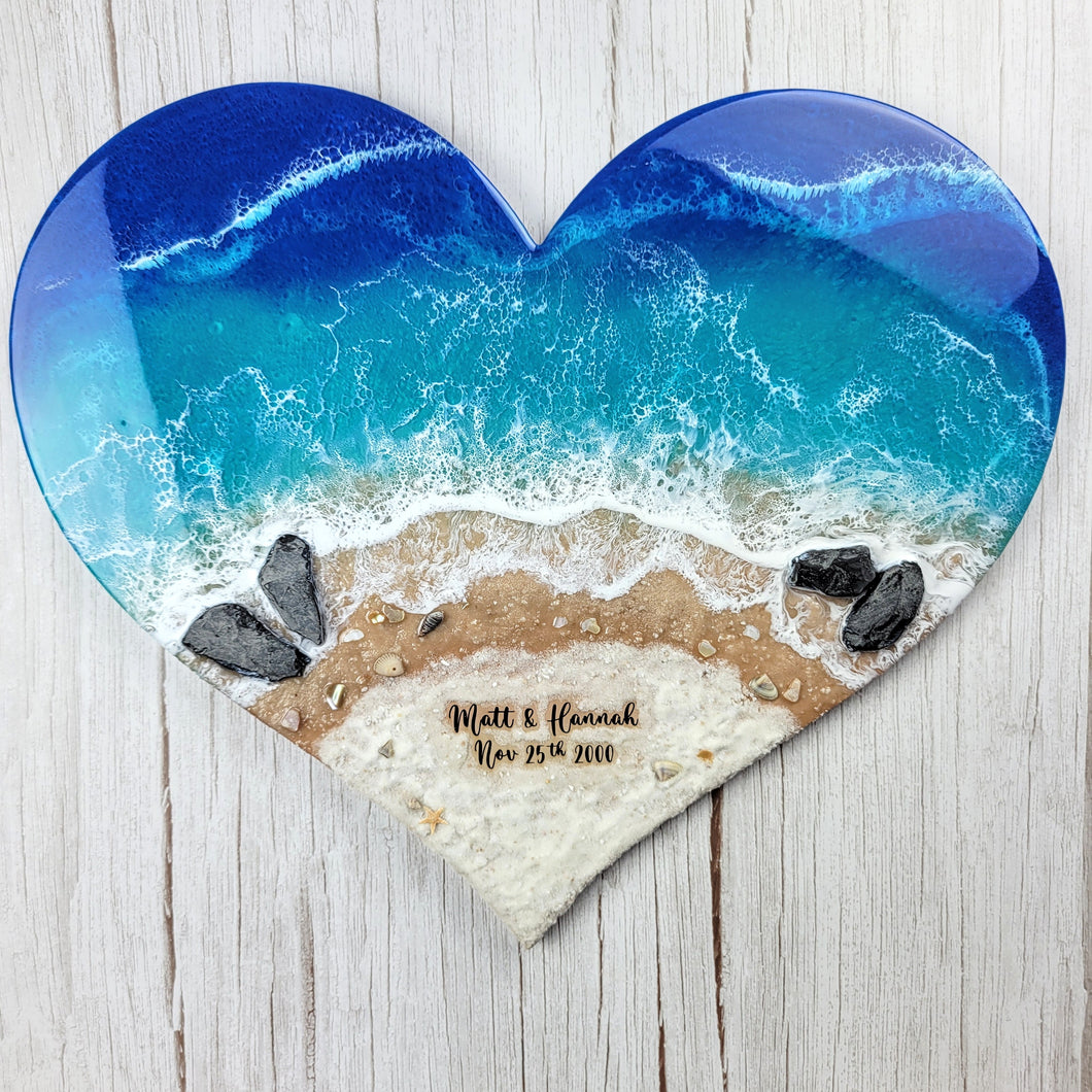 Customized Beach Heart - Made-to-Order