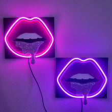 Load image into Gallery viewer, Custom Neon Lips 9x11 - Made-to-Order
