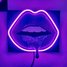 Load image into Gallery viewer, Custom Neon Lips 9x11 - Made-to-Order
