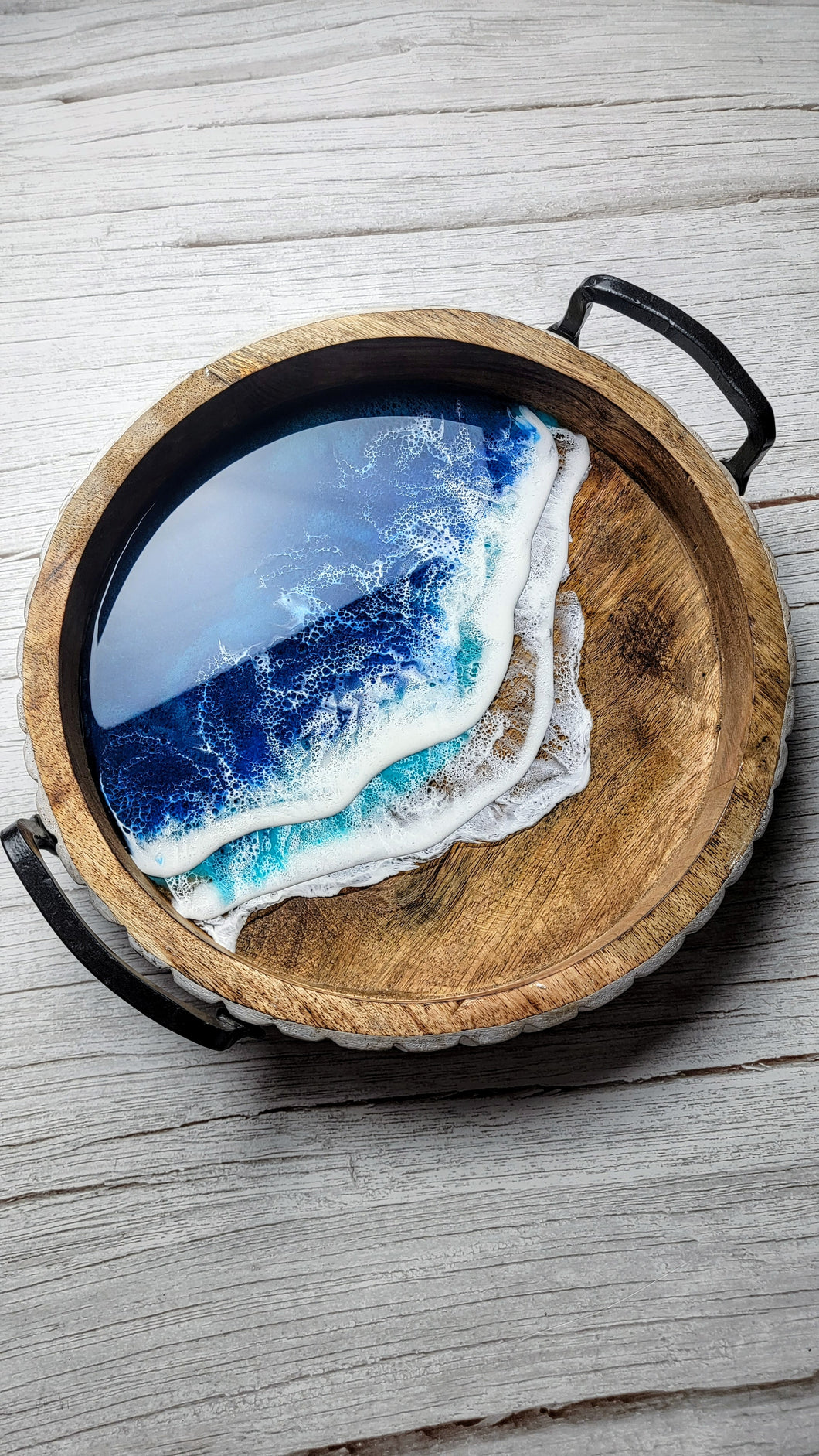 Dark Tides Round Tray