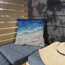 Load image into Gallery viewer, Deep Blue Beach Outdoor Pillows
