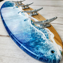 Load image into Gallery viewer, Made-to-Order Surfboard Wave Towel Rack
