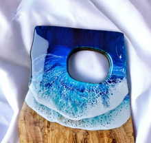 Load image into Gallery viewer, Blue Wave Olive Wood Serving Board
