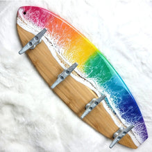 Load image into Gallery viewer, Made-to-Order Surfboard Wave Towel Rack
