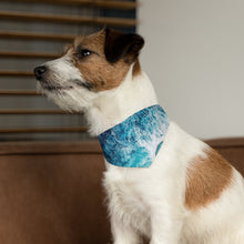 Load image into Gallery viewer, Blue Wave Pet Bandana Collar
