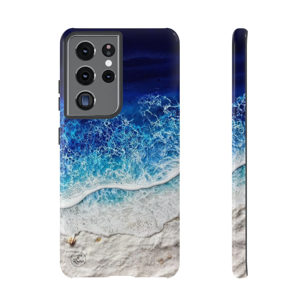 Deep Blue Beach Tough Case