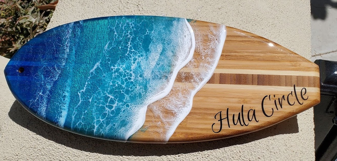 Rainbow Surfboard Resin Hook Pendant – Martin & MacArthur